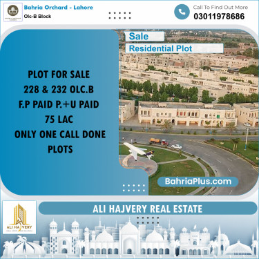 Residential Plot for Sale in OLC-B Block -  Bahria Orchard, Lahore - (BP-194367)