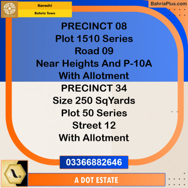 Residential Plot for Sale in Bahria Town, Karachi - (BP-194408)