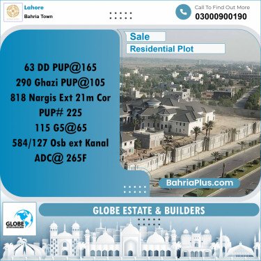 Residential Plot for Sale in Bahria Town, Lahore - (BP-194501)