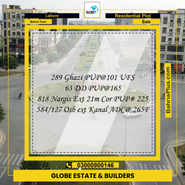 Residential Plot for Sale in Bahria Town, Lahore - (BP-194510)