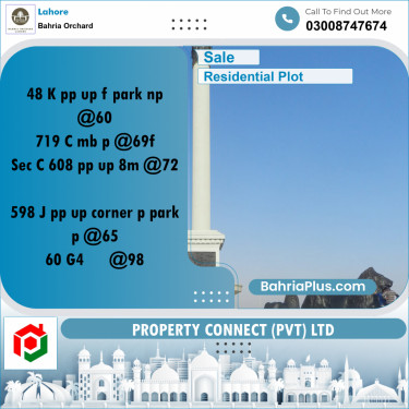 Residential Plot for Sale in Bahria Orchard, Lahore - (BP-194549)