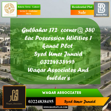 Residential Plot for Sale in Sector C - Gulbahar Block -  Bahria Town, Lahore - (BP-194592)