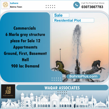 Residential Plot for Sale in Bahria Town, Lahore - (BP-194618)