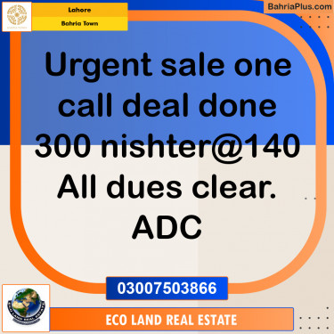 Residential Plot for Sale in Bahria Town, Lahore - (BP-194667)