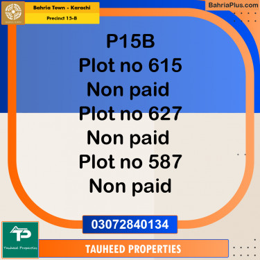 125 Sq. Yards Residential Plot for Sale in Precinct 15-B -  Bahria Town, Karachi - (BP-194720)