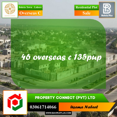 Residential Plot for Sale in Overseas C -  Bahria Town, Lahore - (BP-194810)