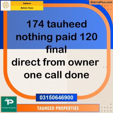 Residential Plot for Sale in Bahria Town, Lahore - (BP-194828)