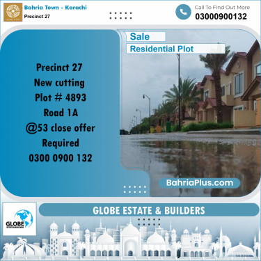 Residential Plot for Sale in Precinct 27 -  Bahria Town, Karachi - (BP-194848)