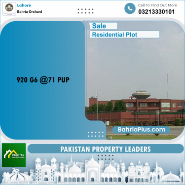 Residential Plot for Sale in Bahria Orchard, Lahore - (BP-194890)