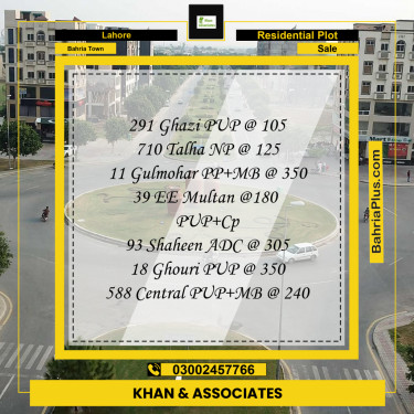 Residential Plot for Sale in Bahria Town, Lahore - (BP-194906)