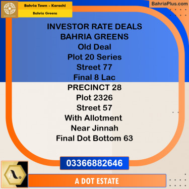75 Sq. Yards Residential Plot for Sale in Bahria Greens -  Bahria Town, Karachi - (BP-195080)