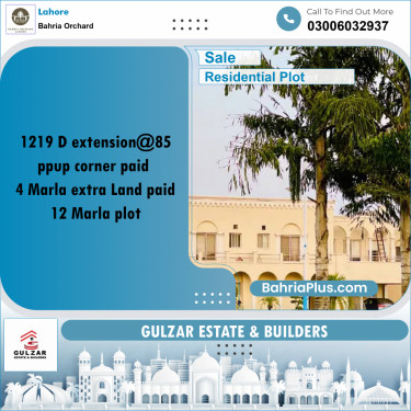 Residential Plot for Sale in Bahria Orchard, Lahore - (BP-195291)