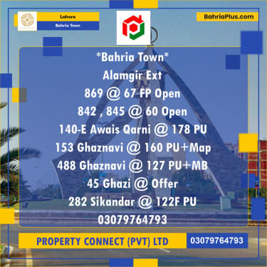 Residential Plot for Sale in Bahria Town, Lahore - (BP-195325)