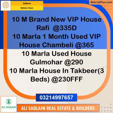 Residential Plot for Sale in Bahria Town, Lahore - (BP-195418)