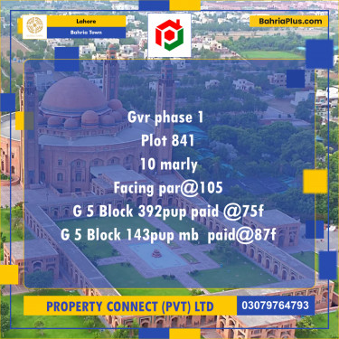 Residential Plot for Sale in Bahria Town, Lahore - (BP-195424)