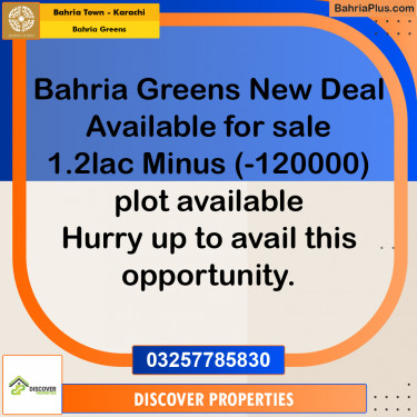 Residential Plot for Sale in Bahria Greens -  Bahria Town, Karachi - (BP-195528)