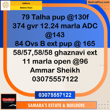 Residential Plot for Sale in Bahria Town, Lahore - (BP-195595)
