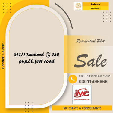 Residential Plot for Sale in Bahria Town, Lahore - (BP-195674)
