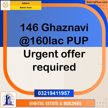 Residential Plot for Sale in Bahria Town, Lahore - (BP-195689)