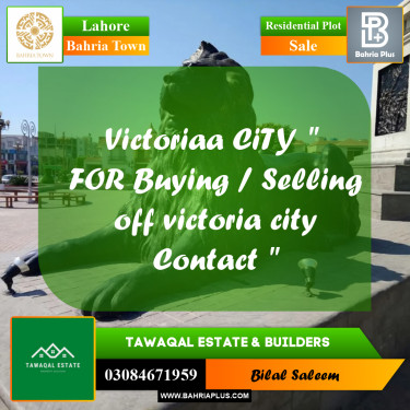 Residential Plot for Sale in Bahria Town, Lahore - (BP-195704)