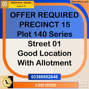 125 Sq. Yards Residential Plot for Sale in Precinct 15 -  Bahria Town, Karachi - (BP-195750)