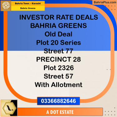75 Sq. Yards Residential Plot for Sale in Bahria Greens -  Bahria Town, Karachi - (BP-195757)