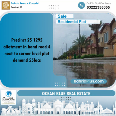 125 Sq. Yards Residential Plot for Sale in Precinct 25 -  Bahria Town, Karachi - (BP-195779)