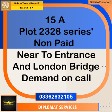 125 Sq. Yards Residential Plot for Sale in Precinct 15-A -  Bahria Town, Karachi - (BP-195851)