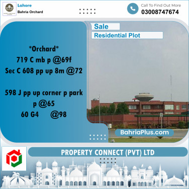 Residential Plot for Sale in Bahria Orchard, Lahore - (BP-195860)