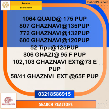 Residential Plot for Sale in Bahria Town, Lahore - (BP-195883)