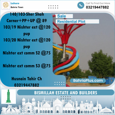 Residential Plot for Sale in Bahria Town, Lahore - (BP-195890)