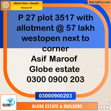 Residential Plot for Sale in Precinct 27 -  Bahria Town, Karachi - (BP-196035)