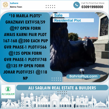 Residential Plot for Sale in Bahria Town, Lahore - (BP-196072)