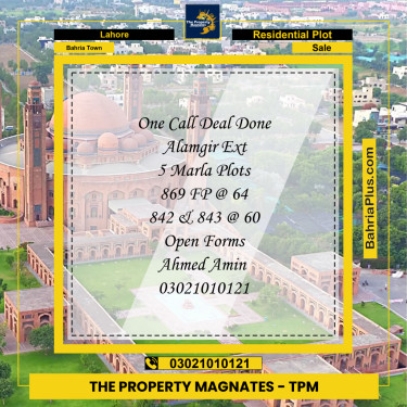 Residential Plot for Sale in Bahria Town, Lahore - (BP-196125)