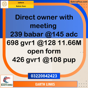 Residential Plot for Sale in Bahria Town, Lahore - (BP-196187)