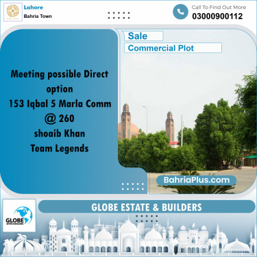 Commercial Plot for Sale in Bahria Town, Lahore - (BP-196364)