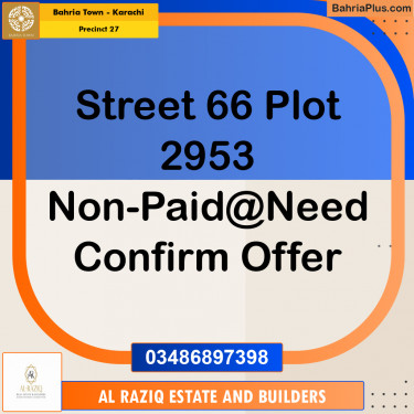 Residential Plot for Sale in Precinct 27 -  Bahria Town, Karachi - (BP-196367)