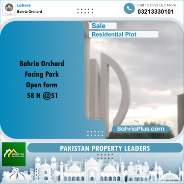 Residential Plot for Sale in Bahria Orchard, Lahore - (BP-196444)