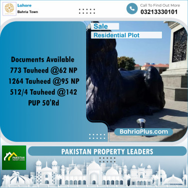 Residential Plot for Sale in Bahria Town, Lahore - (BP-196556)