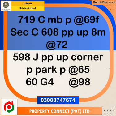 Residential Plot for Sale in Bahria Orchard, Lahore - (BP-196583)