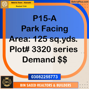 125 Sq. Yards Residential Plot for Sale in Precinct 15-A -  Bahria Town, Karachi - (BP-196696)
