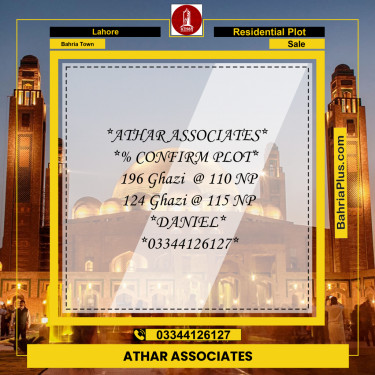 Residential Plot for Sale in Bahria Town, Lahore - (BP-196715)
