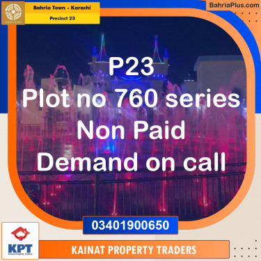 125 Sq. Yards Residential Plot for Sale in Precinct 23 -  Bahria Town, Karachi - (BP-196726)