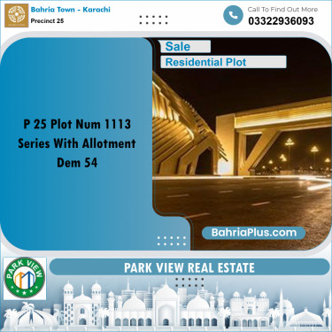 125 Sq. Yards Residential Plot for Sale in Precinct 25 -  Bahria Town, Karachi - (BP-196743)