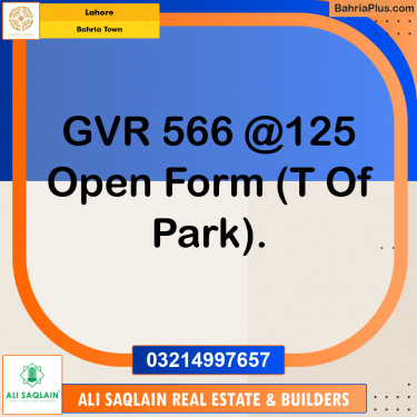 Residential Plot for Sale in Bahria Town, Lahore - (BP-196754)