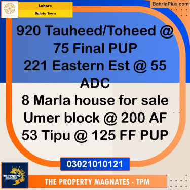 Residential Plot for Sale in Bahria Town, Lahore - (BP-196774)