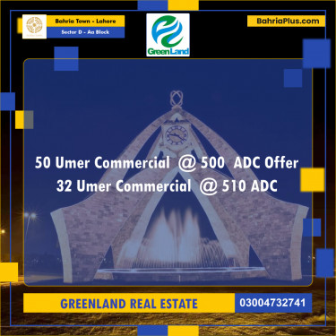 Residential Plot for Sale in Sector D - AA Block -  Bahria Town, Lahore - (BP-196956)