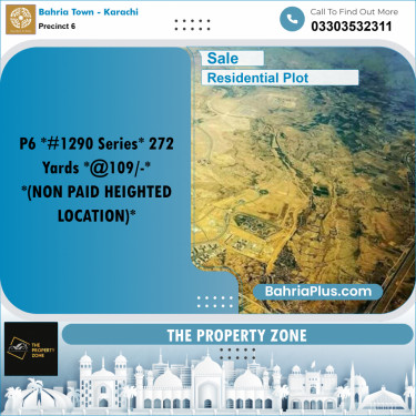 250 Sq. Yards Residential Plot for Sale in Precinct 6 -  Bahria Town, Karachi - (BP-197150)