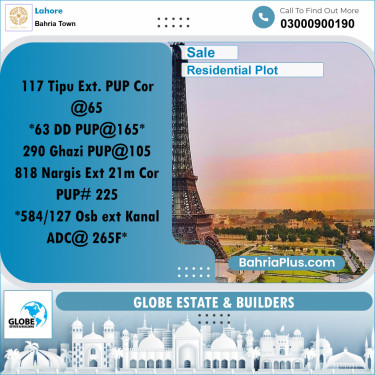 Residential Plot for Sale in Bahria Town, Lahore - (BP-197384)
