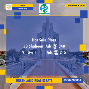 Residential Plot for Sale in Bahria Town, Lahore - (BP-197411)